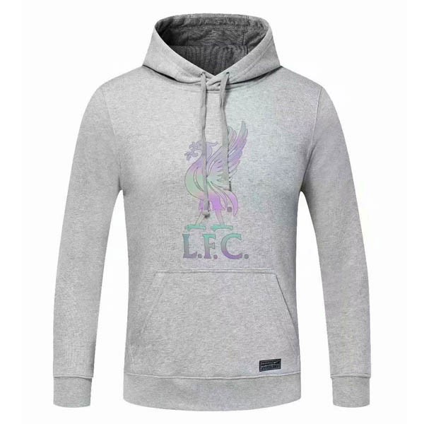 Hoodies Liverpool 2020-21 Grau Fussballtrikots Günstig